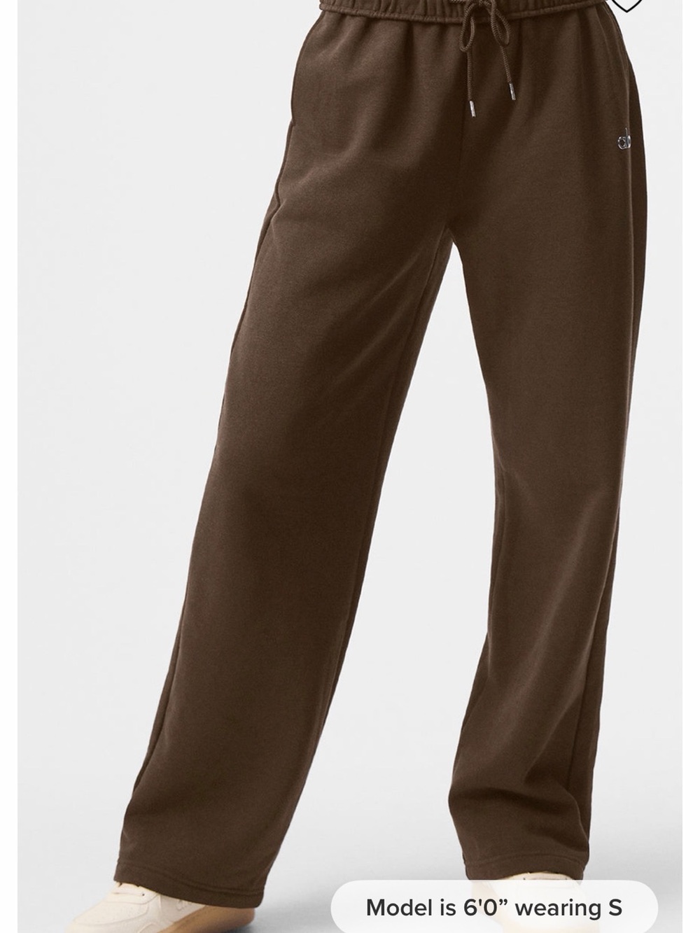 NWT Alo Yoga Accolade Straight Leg Sweatpant - Espresso - Picture 3 of 9